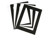 Pre-cut Art Frames Black & White A4 - Pack of 10