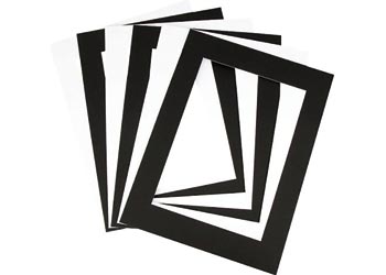 Pre-cut Art Frames Black & White A3 - Pack of 10