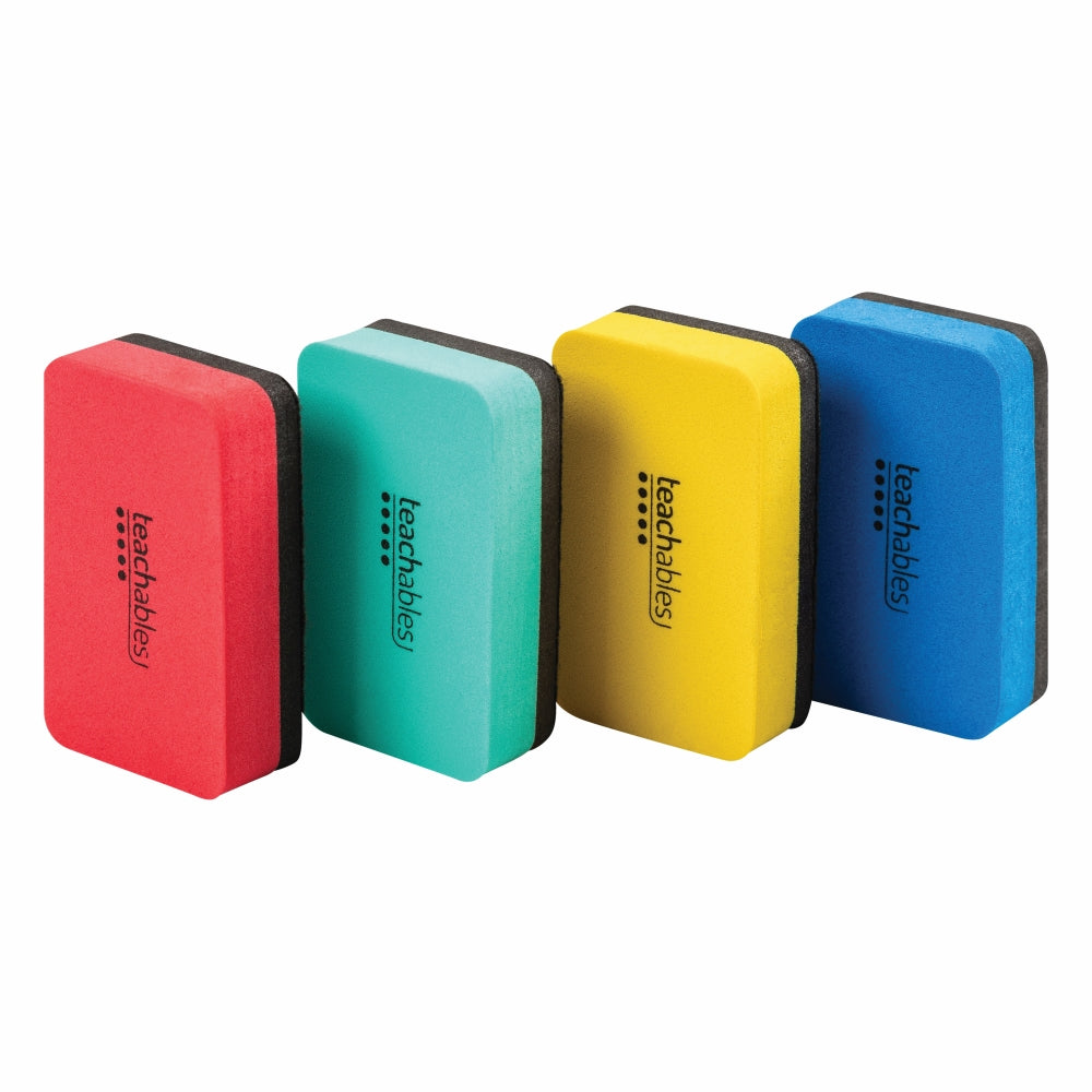 Teachables Mini Whiteboard Erasers - Pack of 12