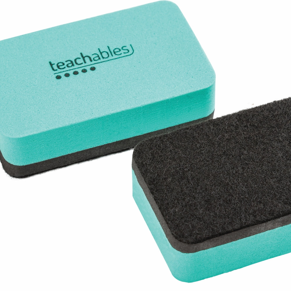 Teachables Mini Whiteboard Erasers - Pack of 12
