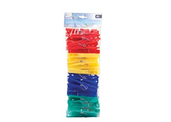 Jumbo Plastic Pegs Pack of 40