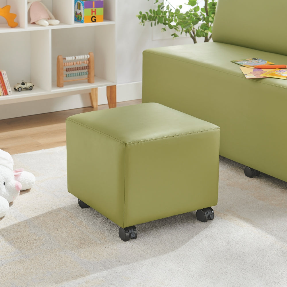 Ergerite Square Ottoman - Green