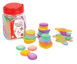 Clear Junior Rainbow Pebbles - Set of 36pc