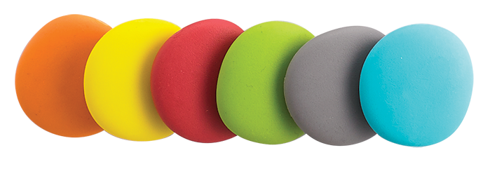 Junior Rainbow Pebbles - Earth Colours - 36pc