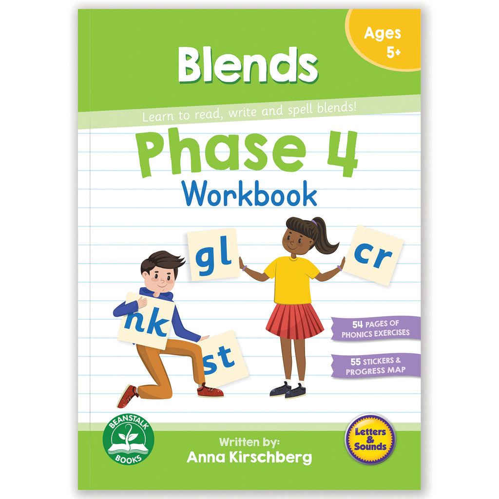 Beanstalk Books Phase 4 Workbook: Blends