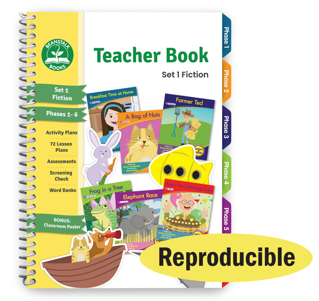 Beanstalk Books Decodable Readers - Set 1 Fiction - Teacher Book