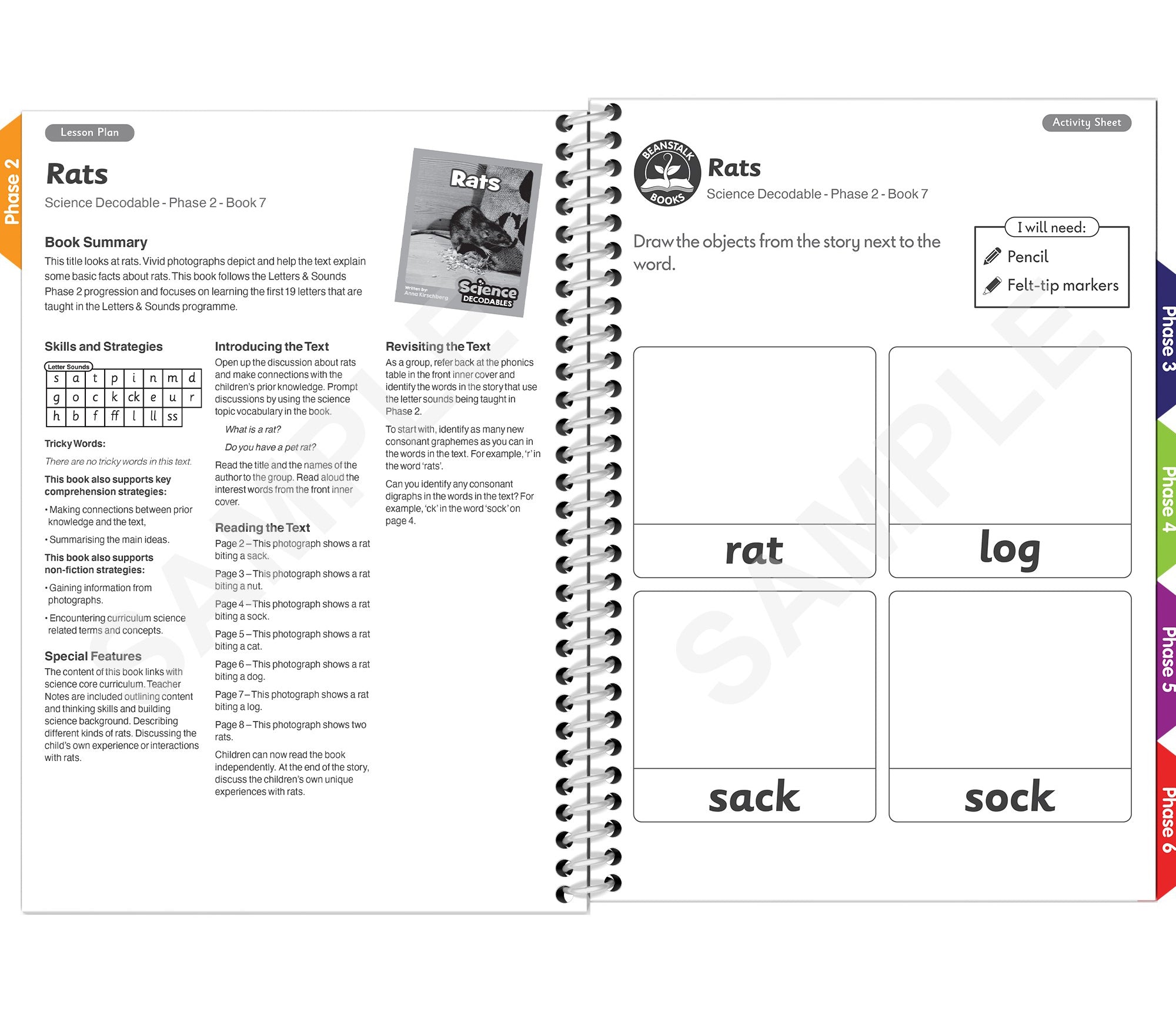 Beanstalk Books Decodable Readers - Science Teacher Book