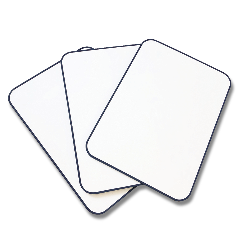 Double-Sided A4 Magnetic Mini Whiteboard - Dark Blue Frame