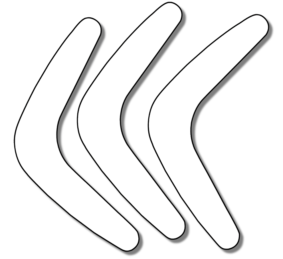 Cardboard Boomerangs