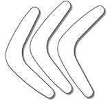 Cardboard Boomerangs