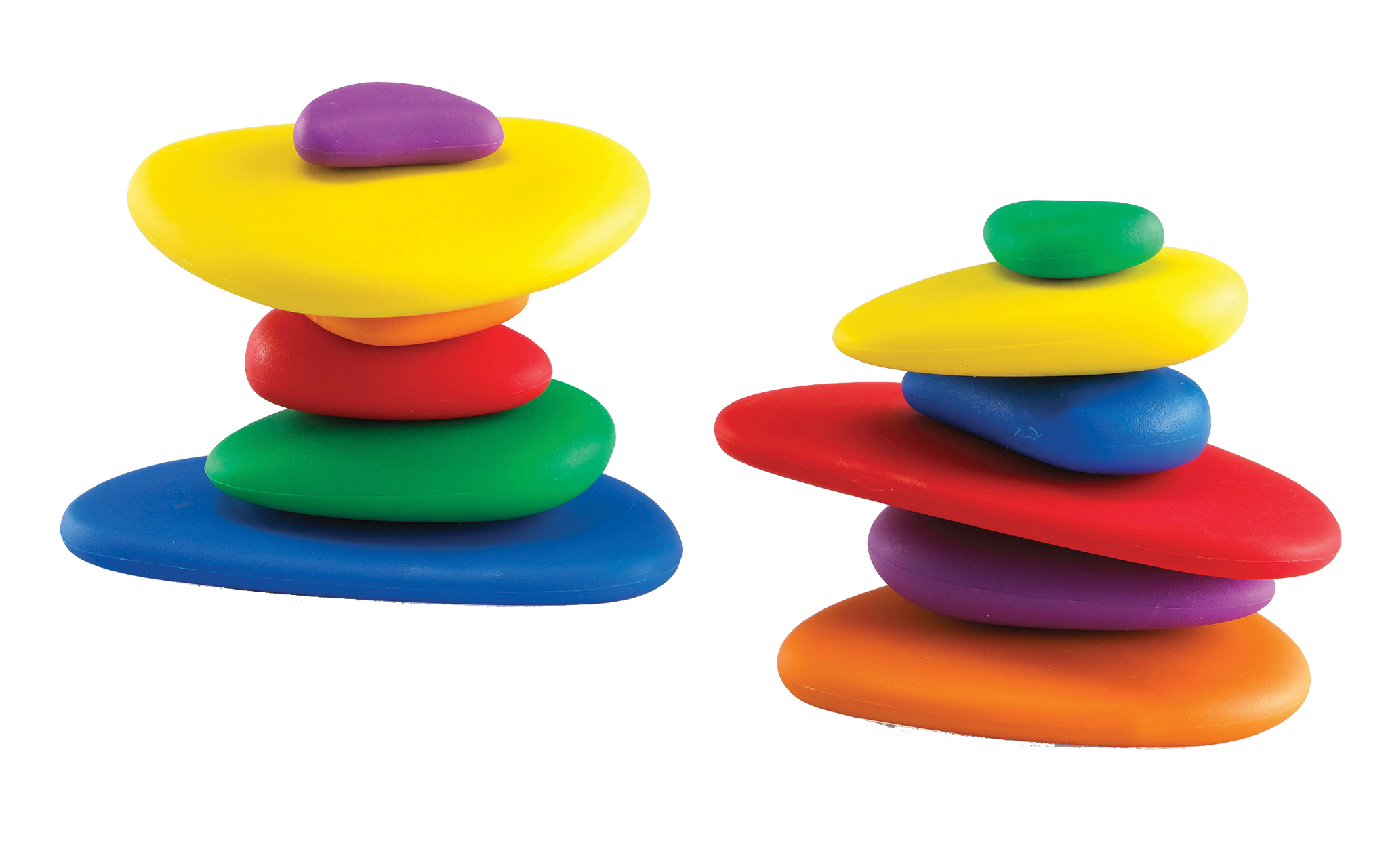 Rainbow Pebbles - Set of 36 in Plastic Container