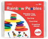 Rainbow Pebbles - Set of 36 in Plastic Container