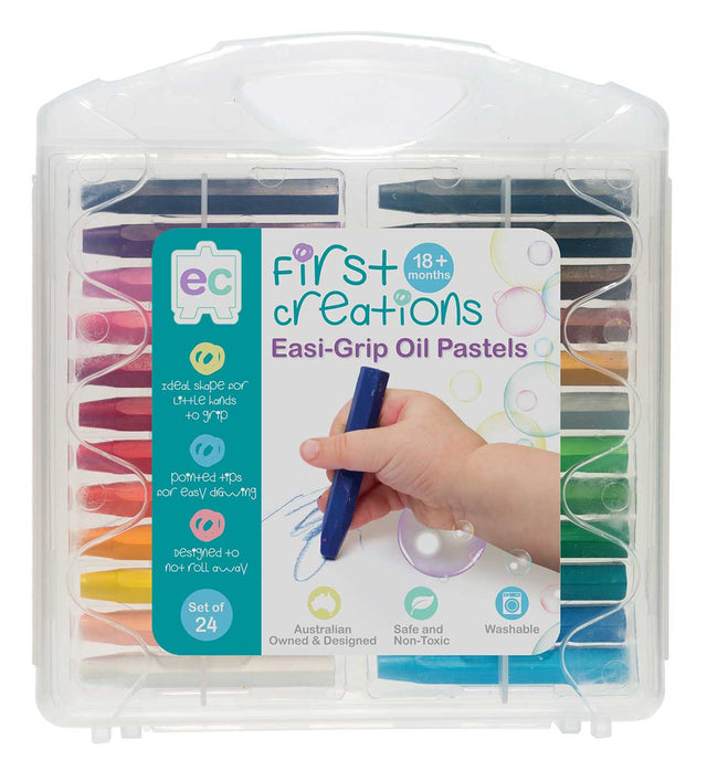 Hexagonal Oil Pastels in Case - Pack of 24