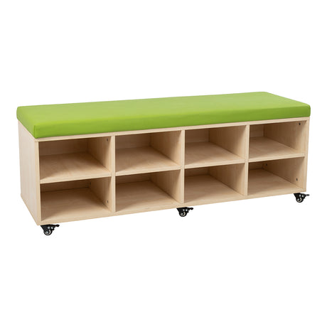 8 Bay Mobile Storage Trolley With Seat