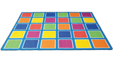 Colour Squares Placement Rug - 30 Squares