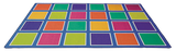 Colour Squares Placement Rug - 24  Squares