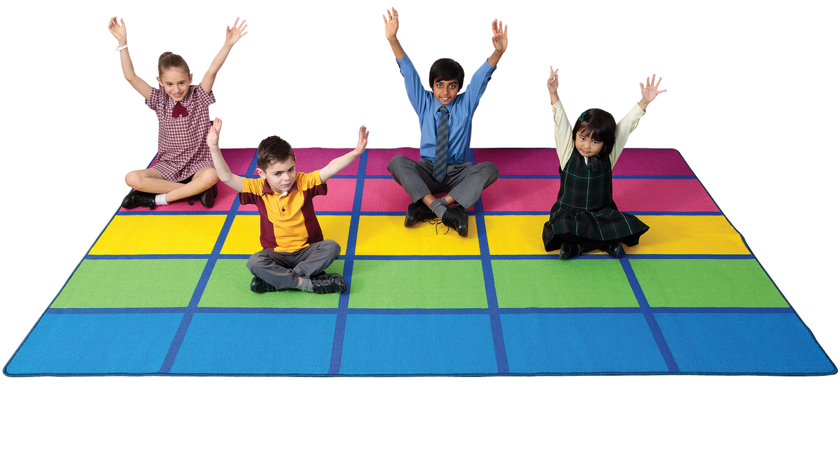 Rainbow Blocks Rug