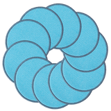 Ten Frames Rug including Discs