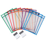 Write n Wipe Paper Saver Sleeves - A4 Pack of 10 - inc Pens & Erasers