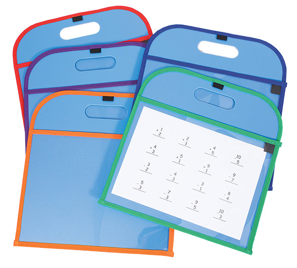 Write n Wipe Pocket Boards - Pack of 5