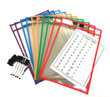 Write n Wipe Paper Saver Sleeves - A4 Pack of 10 - inc Pens & Erasers
