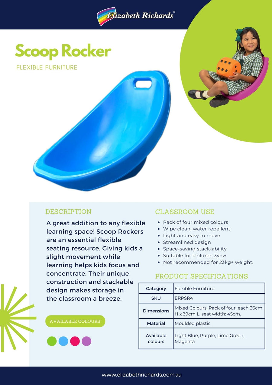 Snooze Rocker Scoop Rockers - Set of 4 – Elizabeth Richards Pty Ltd