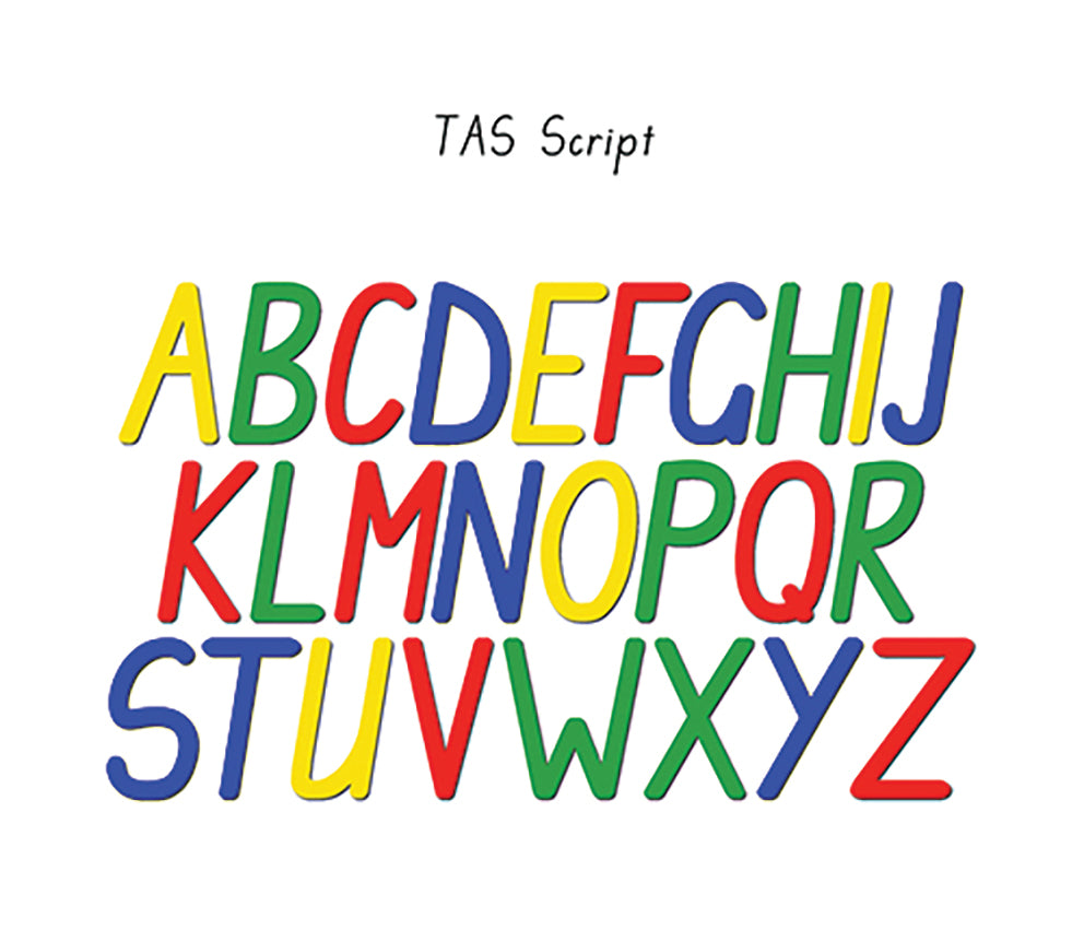 Magnetic Script Letters: TAS Style - Upper Case