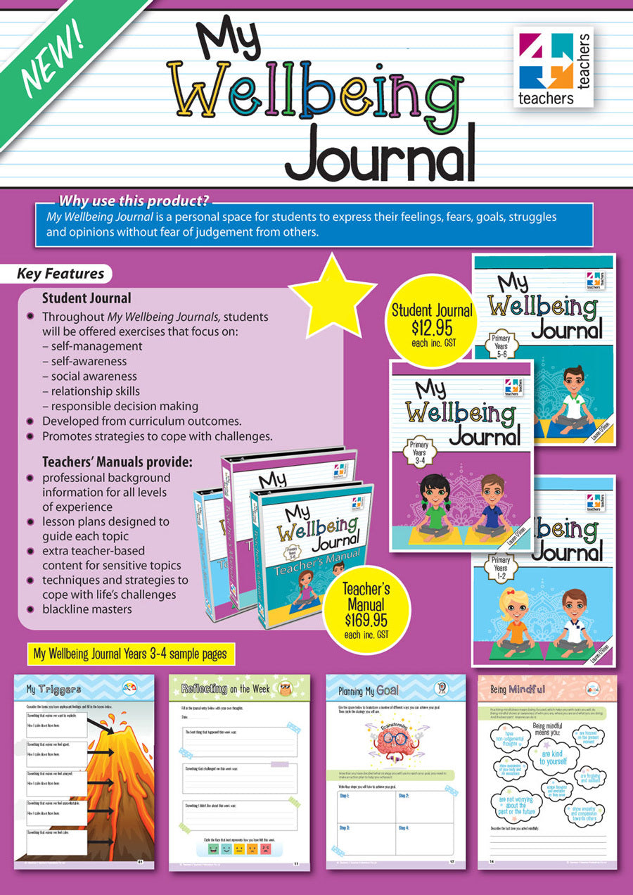 My Wellbeing Journal Primary Years 3 - 4